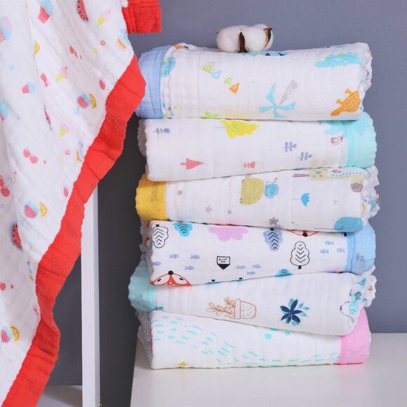 New Jay & Ava Baby/Toddler Muslin 100% Cotton Blanket - Little Mermaid - Picture 4 of 5